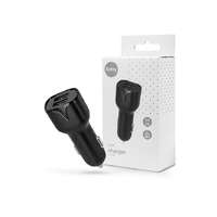 Setty Setty 2xUSB szivargyújtó töltő adapter - 12W - Setty Car USB Charger with 2 USB Ports - fekete