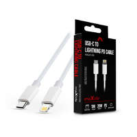 Maxlife Maxlife USB Type-C - Lightning adat- és töltőkábel 1 m-es vezetékkel - Maxlife MXUC-05 USB-C to Lightning PD3.0 Cable - 20W - fehér