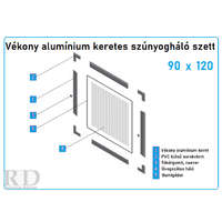 90x120-as vékony alumínium keretes szett (7*17)