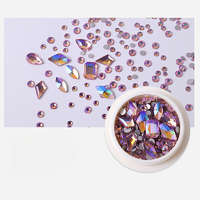 Roniki Vegyes forma strassz több méretben - light rose AB