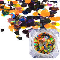 Roniki Roniki körömdíszítő flakes - színes hexagon