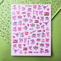 Roniki Roniki mesefigurás matrica - öntapadó - Rózsaszín Párduc