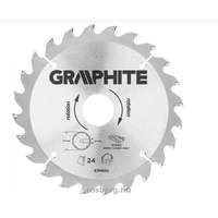 GRAPHITE GRAPHITE körfűrészlap 165x30 x 2,8/2 Z24 57H650 (3 db szűkítőgyűrűvel 20, 25.4, 16-ra)