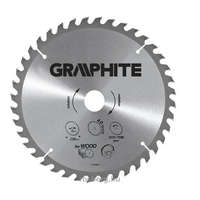 GRAPHITE GRAPHITE körfűrészlap 160x30 x 2,8/2 Z18 57H656 (3 db szűkítőgyűrűvel 20, 25.4, 16-ra)