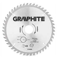 GRAPHITE GRAPHITE körfűrészlap 185x30 x 3,2/2,2 Z48 57H666 (3 db szűkítőgyűrűvel 20, 25.4, 16-ra)