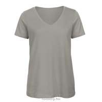 B&amp;C B&C női TW045 Inspire V-nyakú póló XS-XL méretek LIGHT GREY