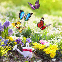 Garden of Eden Leszúrható dekor pillangó - többféle - 29 cm - műanyag - 11699