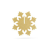 Family Karácsonyi dekor - jégkristály - arany - 7 x 7 cm - 5 db / csomag - 58252B