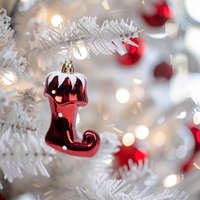 Family Karácsonyfadísz - fényes csizma - 8 x 6 x 4 cm - 58588