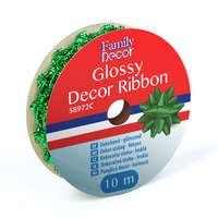 Family Dekor szalag - fényes - 2,74 m - zöld - 58972C