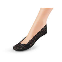 Női / lányos zokni cipőbe / balerin csipkével csúszásgátlóval
