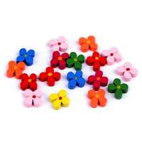 Fa gyöngyök / virágok Ø15 mm