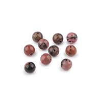 Rodonit sötét, ásvány gyöngyök Ø6 mm