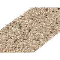 Karácsonyi szalag juta utánzat / imitáció glitteres, csillámos széles 60 mm