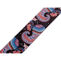 Sima kétoldalas heveder paisley szélessége 38 mm