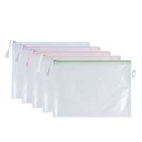 DELI Irattasak DELI Colorful A/4 cipzáras háló mintás vegyes pasztell színekben