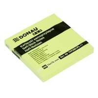 DONAU Öntapadós jegyzettömb DONAU ECO 76x76 mm 100 lap sárga