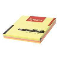 OPTIMA Öntapadós jegyzet OPTIMA 75x75mm neon 100 lap