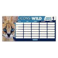 ARS UNA Órarend ARS UNA egylapos kétoldalas Icons of the Wild-Serval