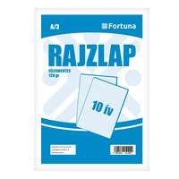 FORTUNA Rajzlap félfamentes FORTUNA A/3 10 lapos