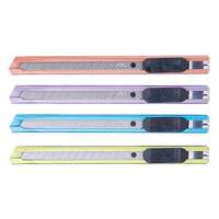 DELI Univerzális vágókés DELI Small fém test 9 mm vegyes pasztell színekben