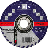 SBS SBS, Vágókorong fémhez és rozsdamentes acélhoz, Ø 115mm x 1mm x 22,2mm, 10db