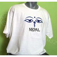  Buddha szeme, Nepál fehér színű póló 42-es méret
