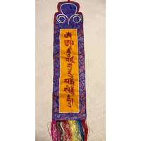  Guru Rinpocse mantra hímzett brokát fali függő
