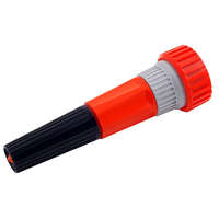 Siroflex 4553 3/4 colos tömlőre rögzíthető sugárcsöves műanyag öntözőfej tömlőcsatlakozóval.