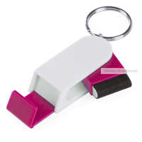 Satari mobiltelefon tartó kulcstartó, képernyőtisztító