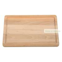 WOODEN SQUARE vágódeszka bükkfából, folyadékelvezetéssel - 30 x 20 x 1,2 cm