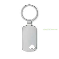 Fém kulcstartó autó motívummal