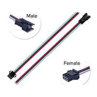 LED-szalag táp- és adatcsatlakozó (3pin; apa-anya pár)