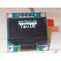 0.96″ OLED (128*64, I2C, fehér, SSD1306)