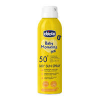 Chicco Chicco Gyermek Napozó Spray 360° SPF50+ 150ml - Vízálló, Hypoallergén Védelem az Érzékeny Bőrhöz