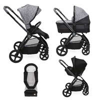 Chicco Chicco Mysa 3 az 1-ben Kombinált Babakocsi Charming Grey - Újszülöttkortól, Prémium Multifunkciós Rendszer Hordozóval és Mózeskosárral