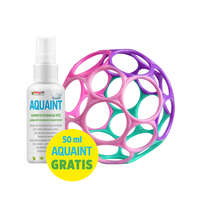 Baby Einstein, Aquaint Baby Einstein Oball Bright Starts Easy Grasp Classic Lila és Rózsaszín Készségfejlesztő Játék + Aquaint 100% Ökológiai Tisztító Víz 50ml