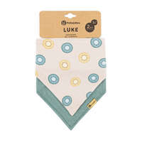Petite & Mars Petite & Mars Nyálkendő Luke 2 db Beige Kiwis & Misty Green - Puha, Könnyen Mosható és Stílusos Nyálkendők Babáknak 3 hónapos kortól