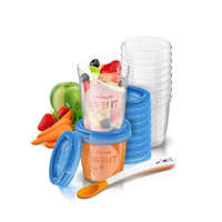 Philips Avent Philips Avent VIA Teljes Etető Szett Kanál Tárolópoharak Tetővel (SCF721/20)