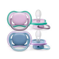 Philips Avent Philips Avent Ultra Air Neutral Játszócumi 6-18 Hónapos Korosztály Kék Színben Lányoknak 2db (SCF085/34)