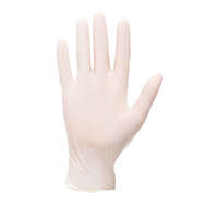 Portwest Púderezett latex egyszer használatos kesztyű (100db) fehér M