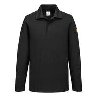 Portwest Antisztatikus hoszzú ujjú ESD póló L/S fekete XXXL