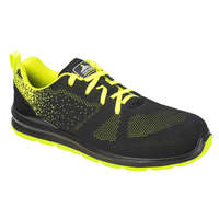 Portwest Acél, Textil trainer S1P FO SR Black/Green 43