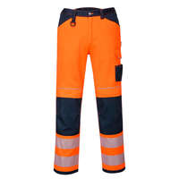 Portwest PW3 Hi-Vis nadrág Orange/Navy Short 32