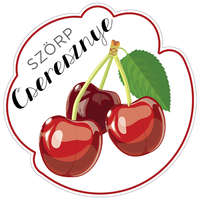 Zsona Dekor Szörp cimke Cseresznye 5 db/csomag