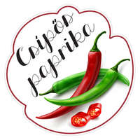 Zsona Dekor Formavágott lekvár cimke CSÍPŐS PAPRIKA öntapadós műanyag alapú 5 db/csomag