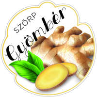 Zsona Dekor Szörp cimke Gyömbér 5 db/csomag