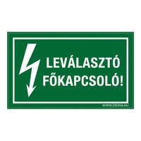 Zsona Dekor Leválasztó főkapcsoló! Műanyag tábla 160x100 mm