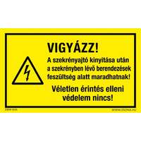 Zsona Dekor Vigyázz! A szekrényajtó kinyitása után a szekrényben lévő berendezések feszültség alatt maradhatnak! v3