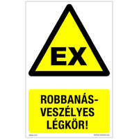 Zsona Dekor Robbanásveszélyes légkör! Öntapadós matrica 160x100 mm